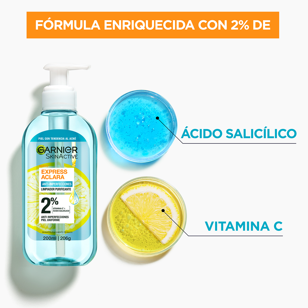 Garnier Skinactive Limpiador Purificante Antiacn&eacute; 200 Ml image number null