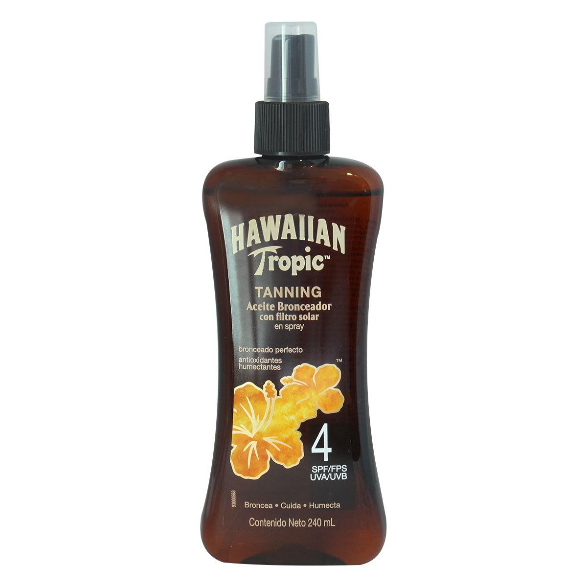 Hawaiian Tropic Bronceador Tanning Fps 4 Spray 240 Ml image number null