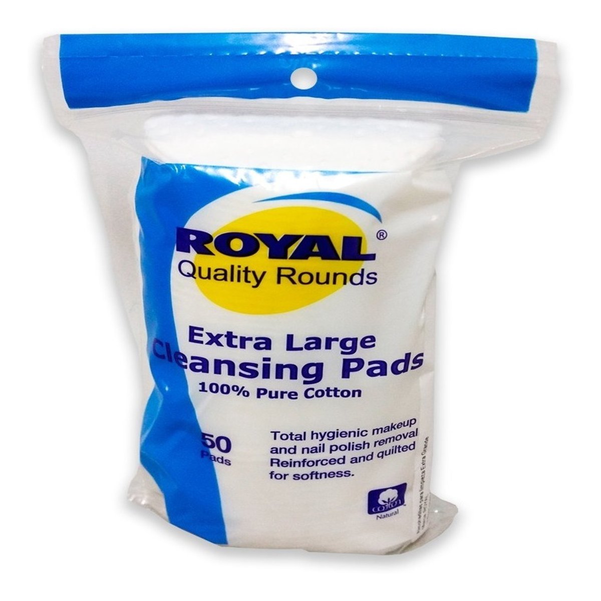 White Rain Pads Desmaquillantes Algod&oacute;n 100 Pzas Suaves image number null
