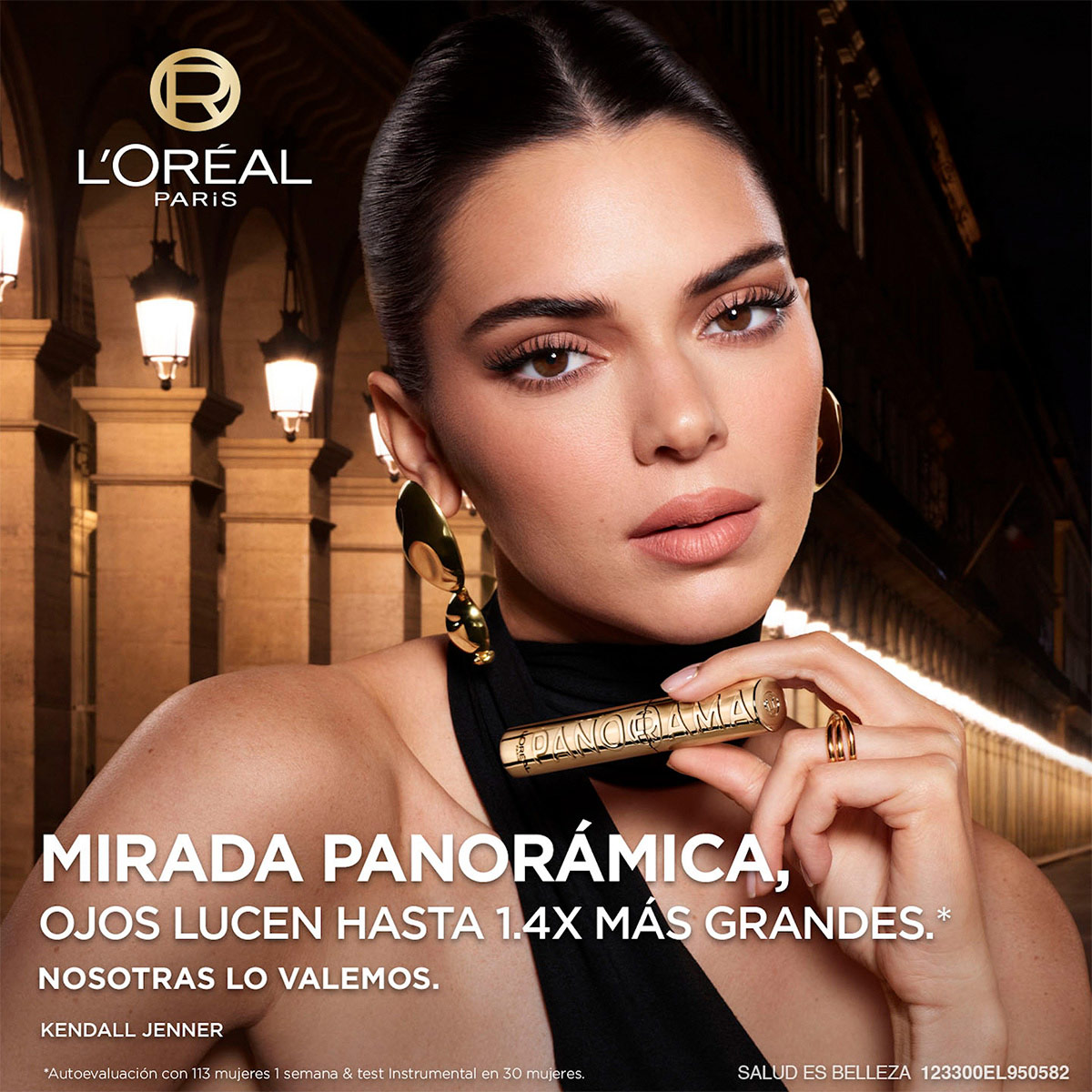 L'or&eacute;al Paris M&aacute;scara De Pesta&ntilde;as Panorama Black A Prueba De Agua image number null