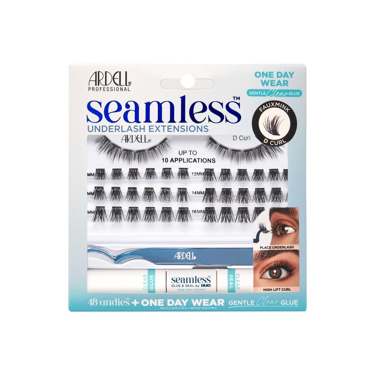 Ardell Seamless Extensiones De Pesta&ntilde;as Inferiores Fauxmink D Curl image number null