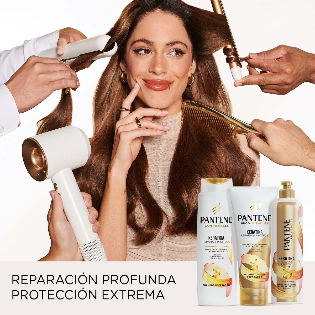 Pantene Crema Para Peinar Keratina 300ml12 Reparadora image number null
