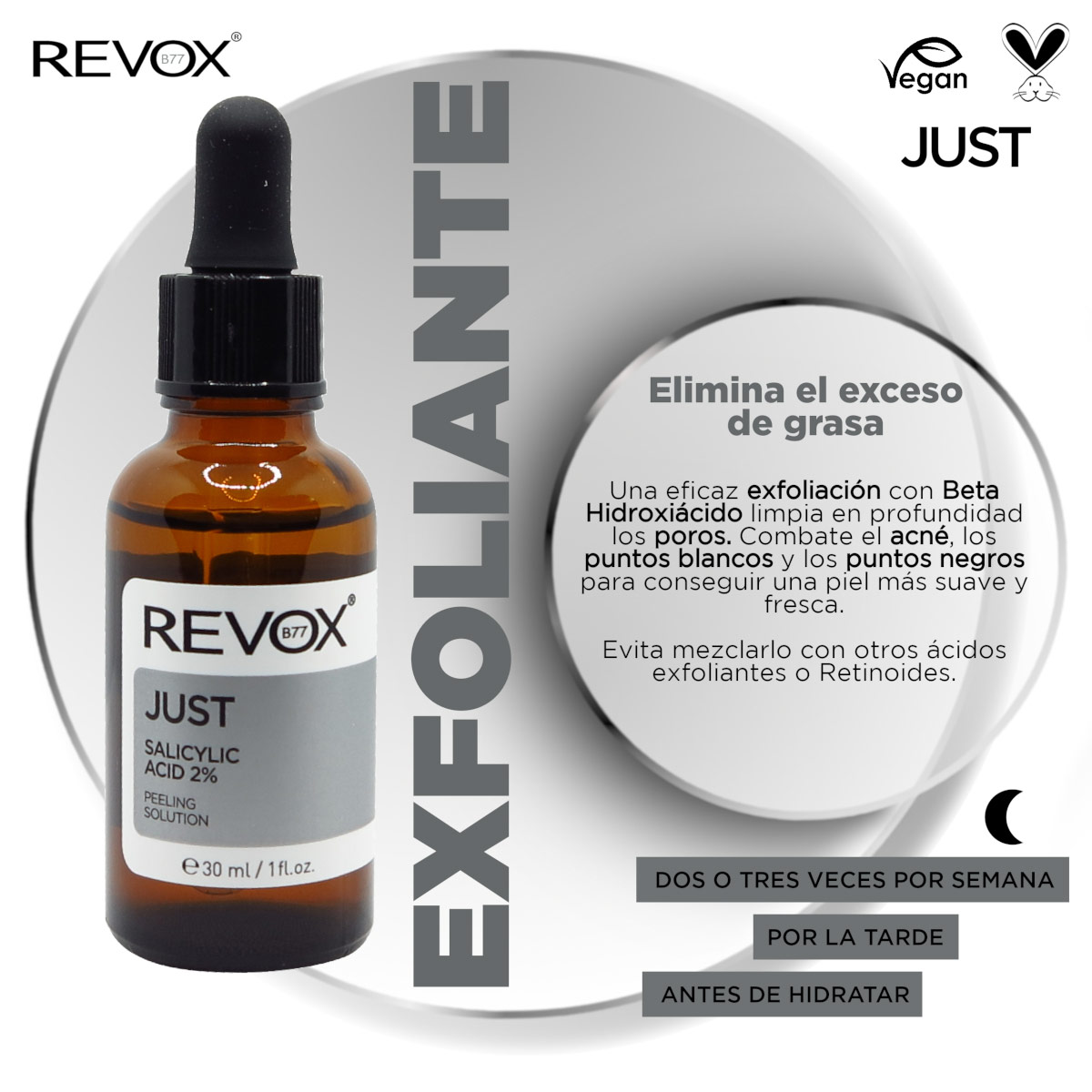Revox B77 Just &Aacute;cido Salic&iacute;lico 2% Soluci&oacute;n Exfoliante 30 Ml image number null