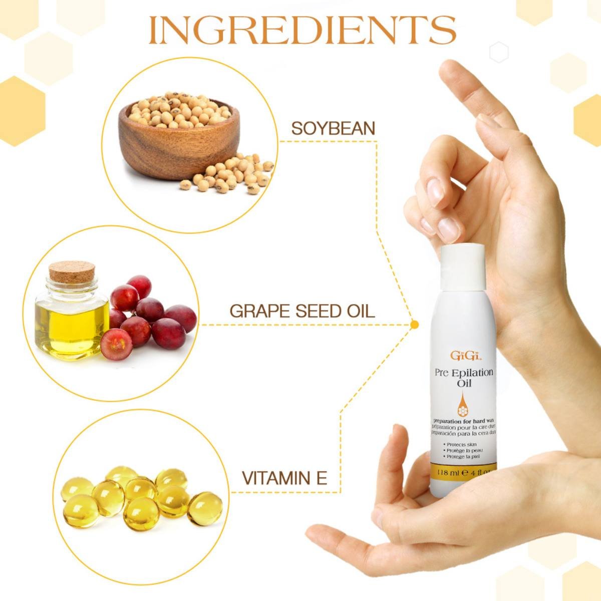 Gigi Aceite Pre-epilatorio Para Depilaci&oacute;n 4 Oz image number null