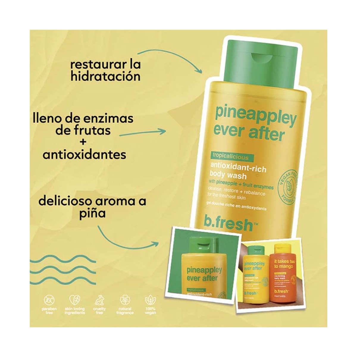 B Fresh Gel de Ba&ntilde;o Antioxidante Pineappley Ever After 473 Ml image number null