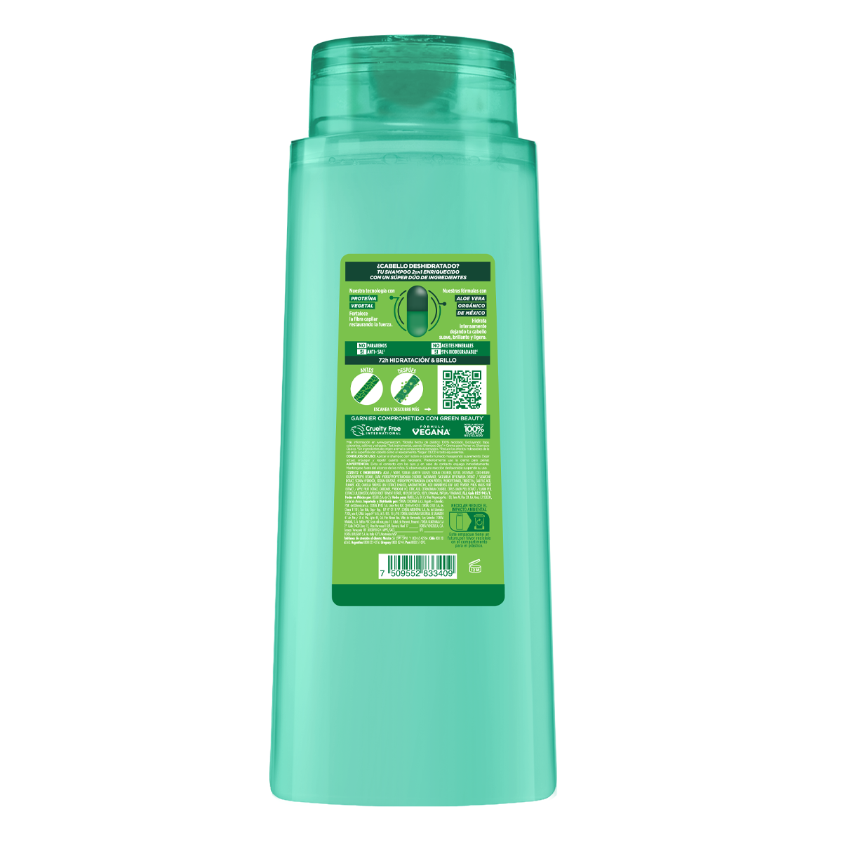 Garnier Fructis Shampoo 2 En 1 Crece Fuerte 650 Ml image number null