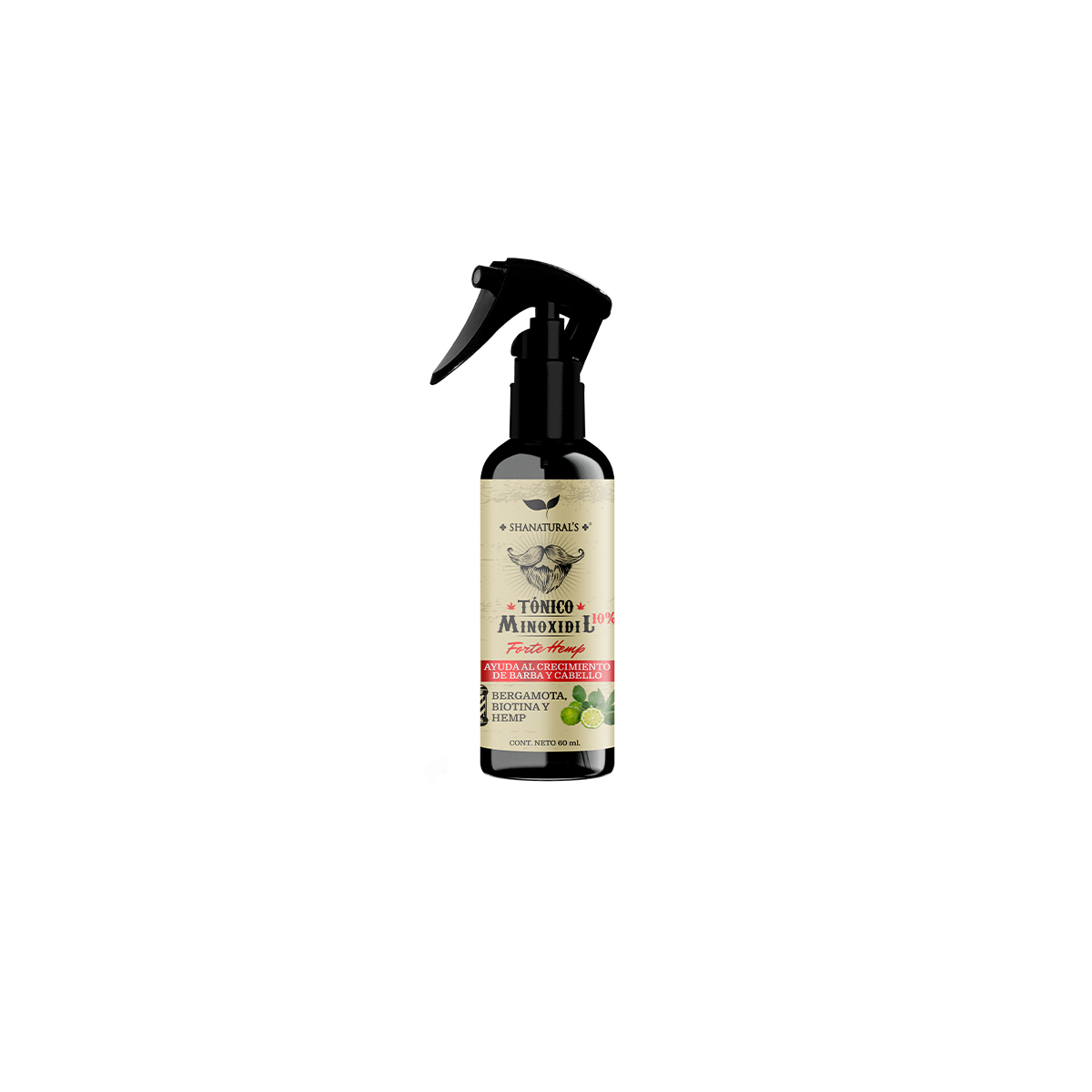 Shanaturals S T&oacute;nico Minoxidil 10% 60 Ml image number null