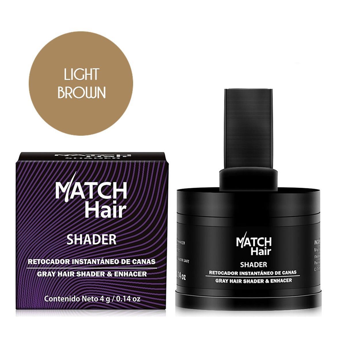 Match Hair Retocador Capilar Caf&eacute; Claro 2  4 G image number null