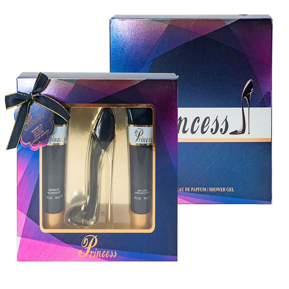 Ebc Collection Set Perfume 100ml Gel Y Crema Corporal Princess Black image number null