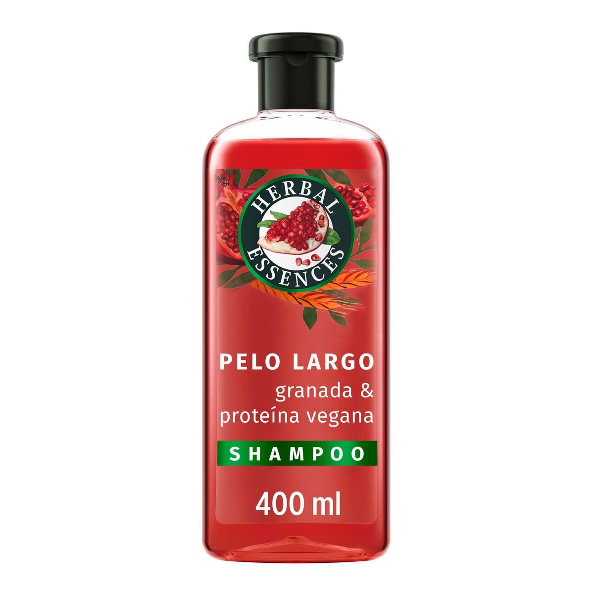 Herbal Essences Pelo Largo Granada & Prote&iacute;na Vegana Shampoo 400 Ml image number null