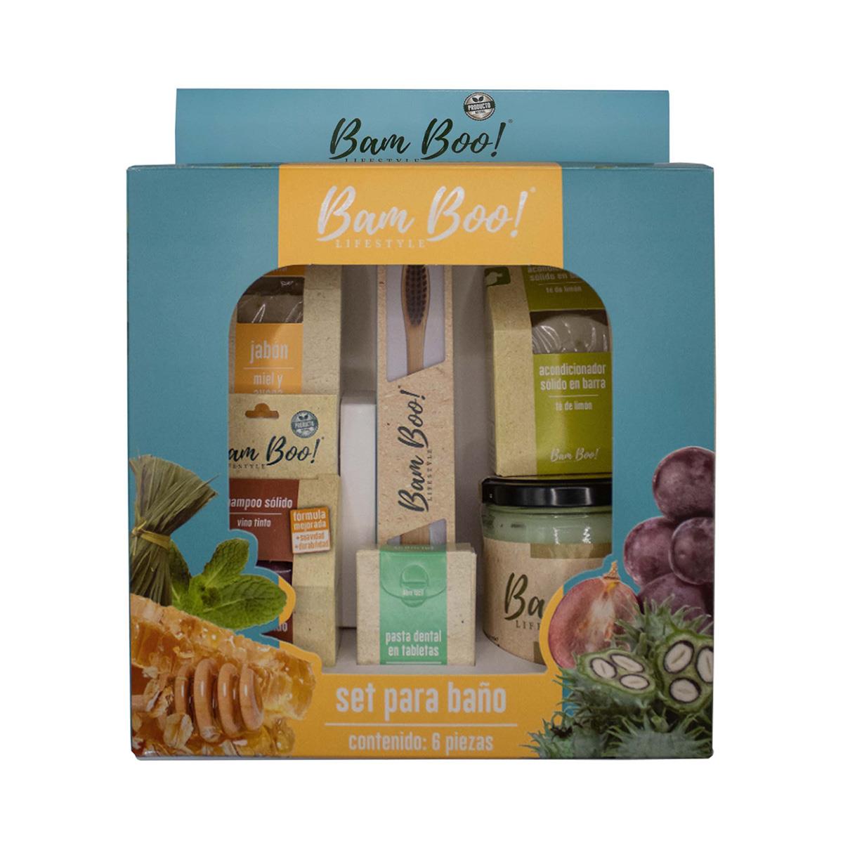 Bam Boo! Lifestyle Set Para Ba&ntilde;o 6 Pzas image number null