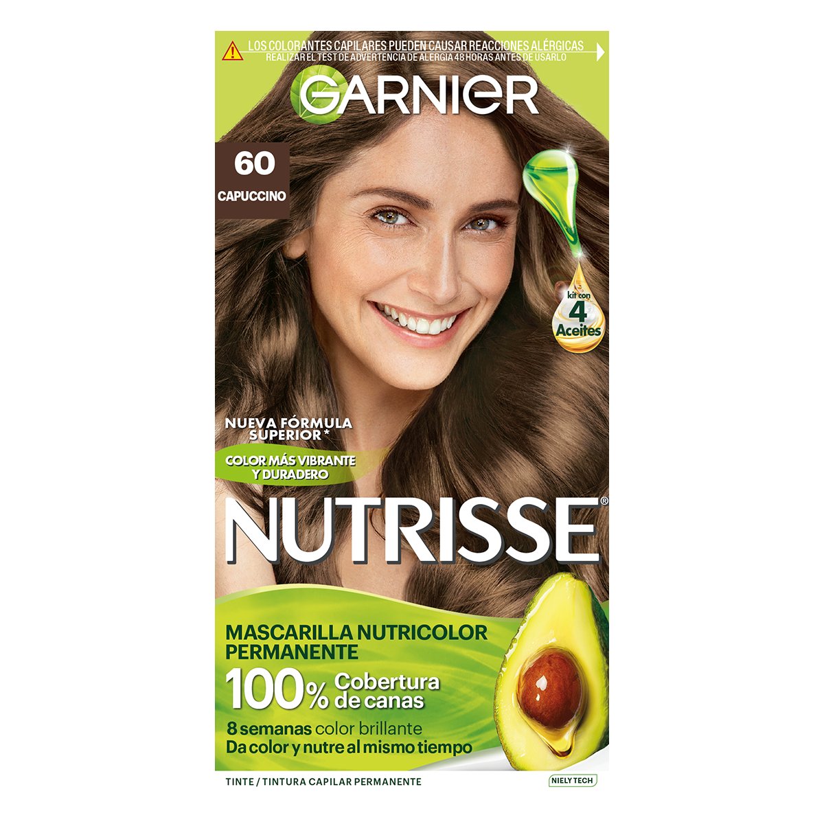 Nutrie Regular Tinte Capilar T60 Capuccino Rubio Oscuro image number null