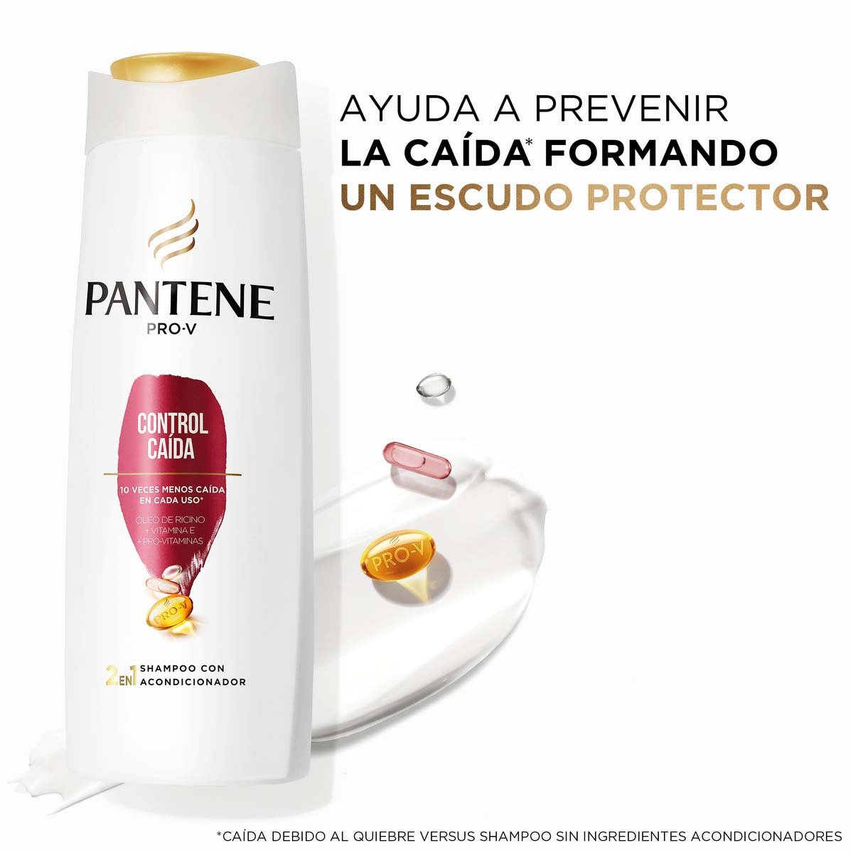 Pantene Shampoo 2 En 1 Control Ca&iacute;da 400ml image number null