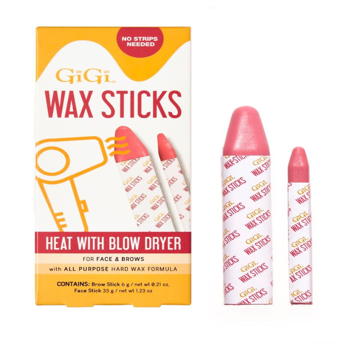 Gigi Wax Sticks Cera Dura Facial Y Cejas 2 Pzas image number null