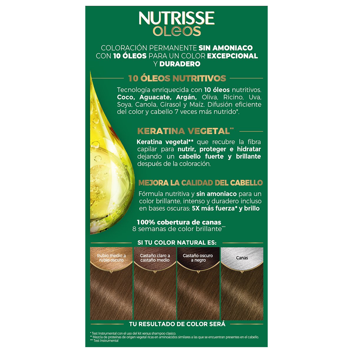 Nutrie Oleos Garnier Tinte Capilar 6.0 Rubio Cenizo image number null