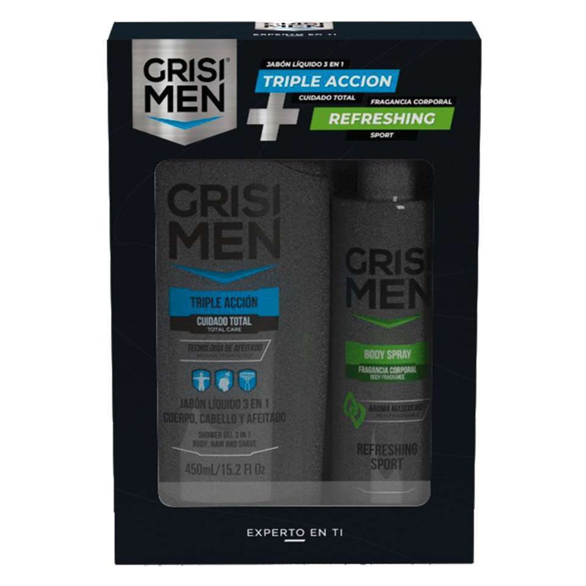 Grisi Men Gel Ducha Triple Acci&oacute;n 3 En 1 450ml12 image number null