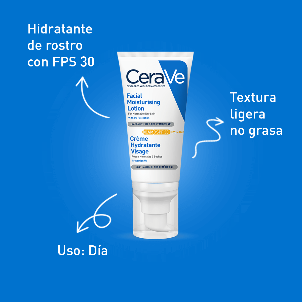 Cerave Loci&oacute;n Facial Hidratante Fps 30 Piel Seca 52ml image number null