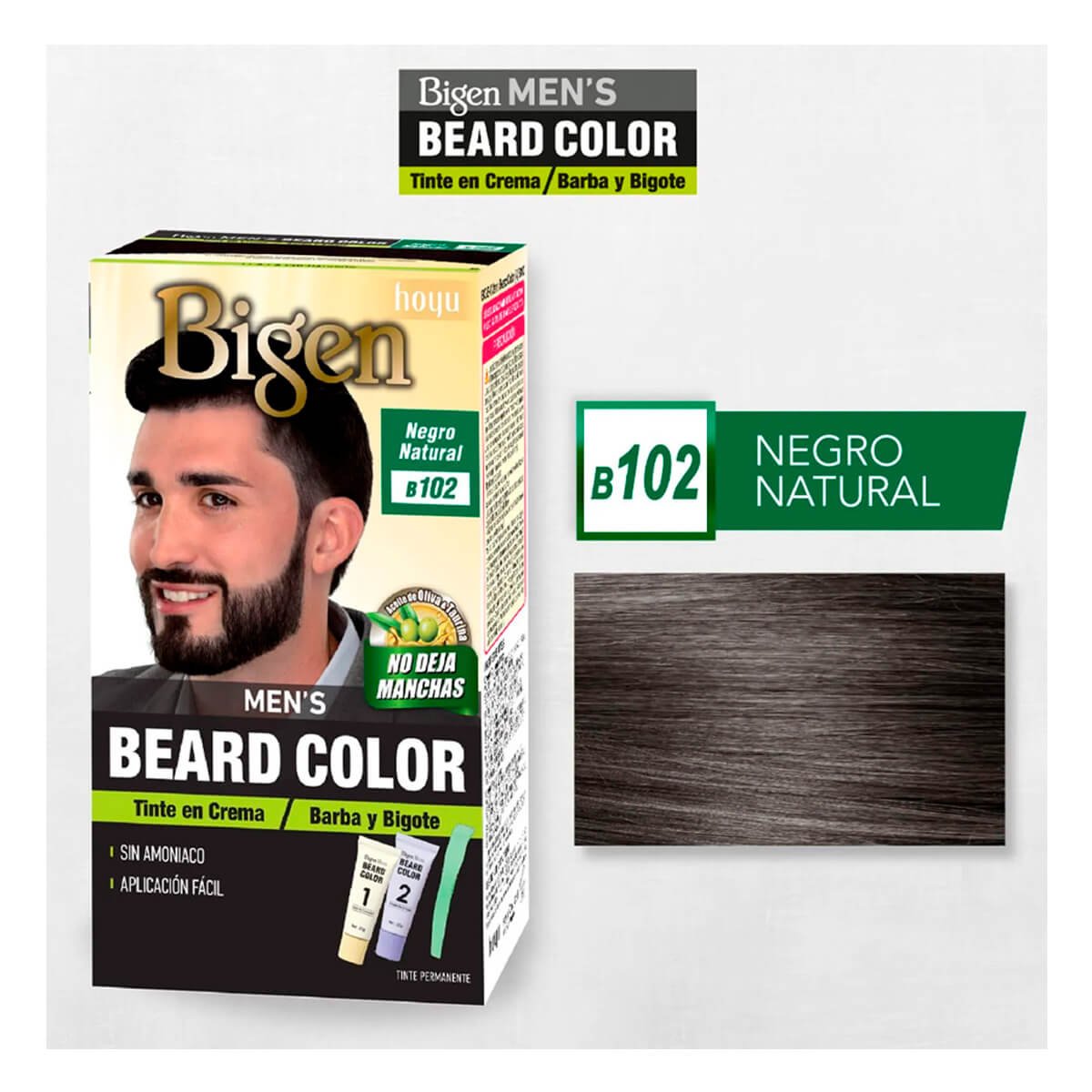 Bigen Coloraci&oacute;n Para Barba Y Bigote Negro Natural image number null