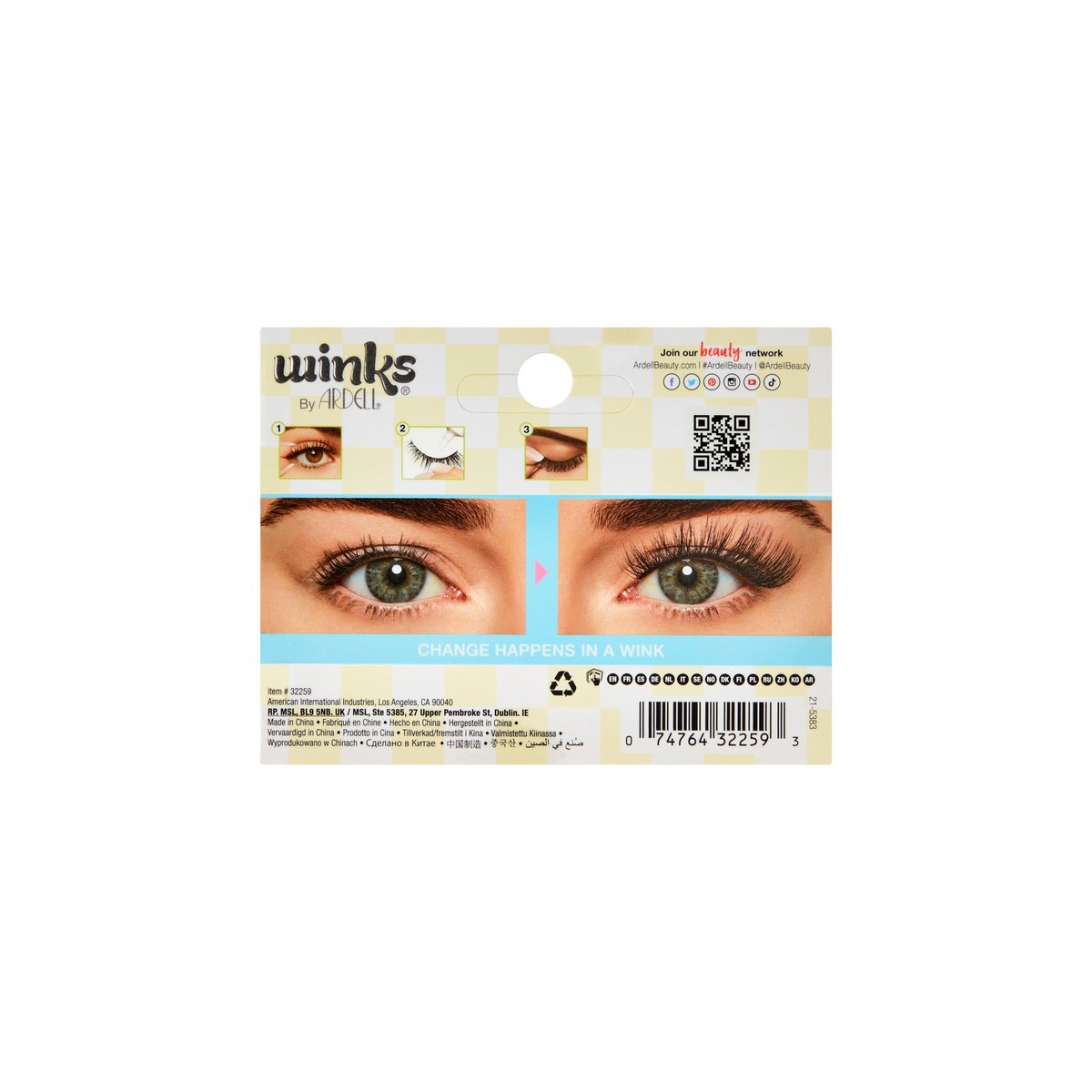 Ardell Pesta&ntilde;as Postizas Winks S&eacute; T&uacute; Mismo Ily image number null