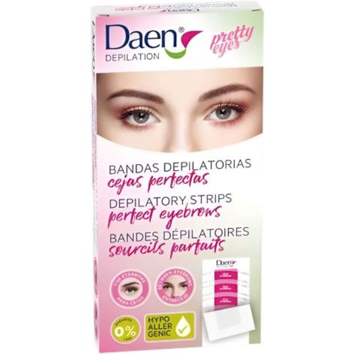 Daen Tiras Depilatorias Facial Cera Fr&iacute;a Aloe 16 image number null