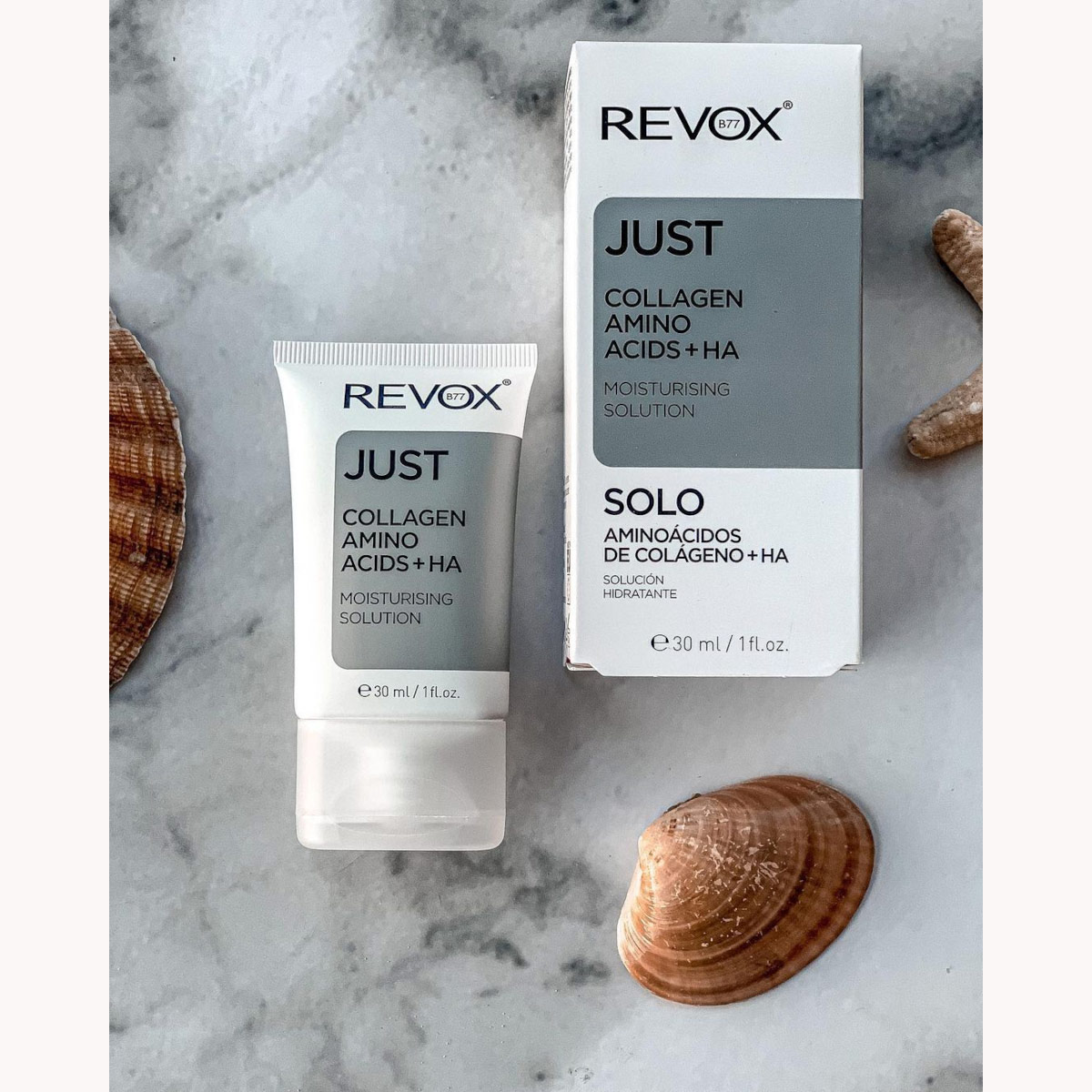 Revox B77 Just Amino&aacute;cidos De Col&aacute;geno + &Aacute;cido Hialur&oacute;nico Soluci&oacute;n Hidratante 30 Ml image number null