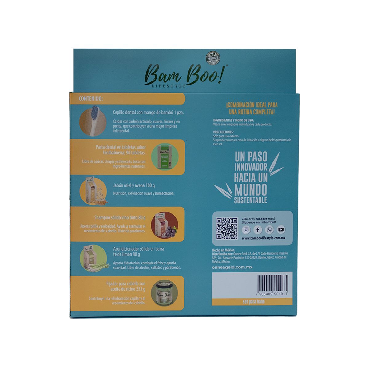 Bam Boo! Lifestyle Set Para Ba&ntilde;o 6 Pzas image number null
