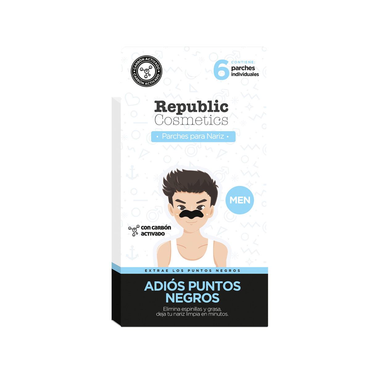 Republic Cosmetics Parche Para Nariz Con Carb&oacute;n Activado Para Hombre image number null
