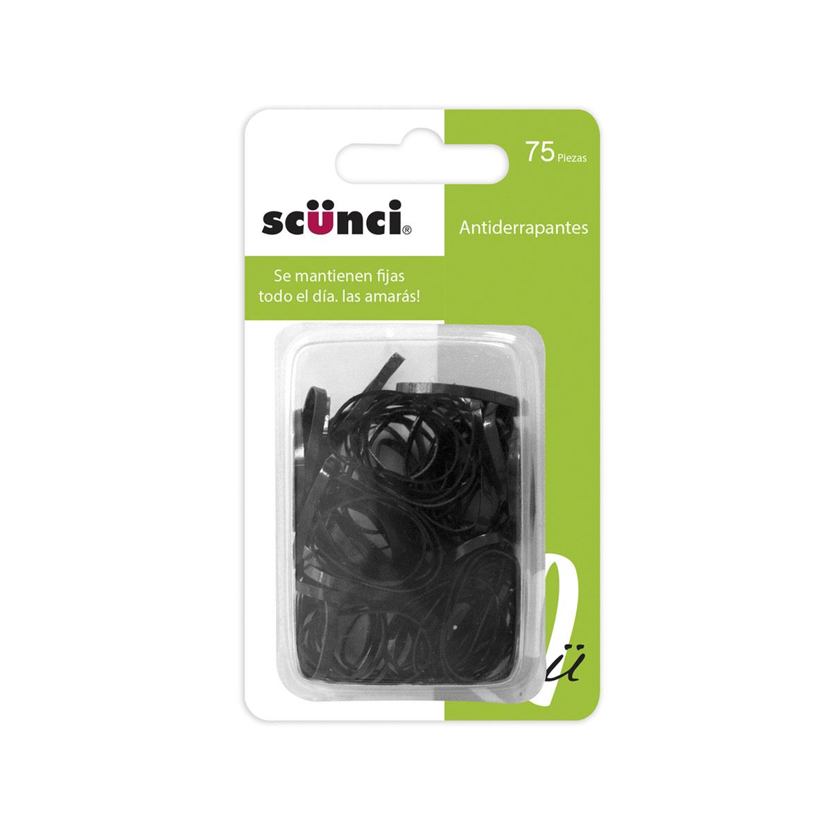 Scunci Mini Ligas El&aacute;sticas Negras 75 image number null