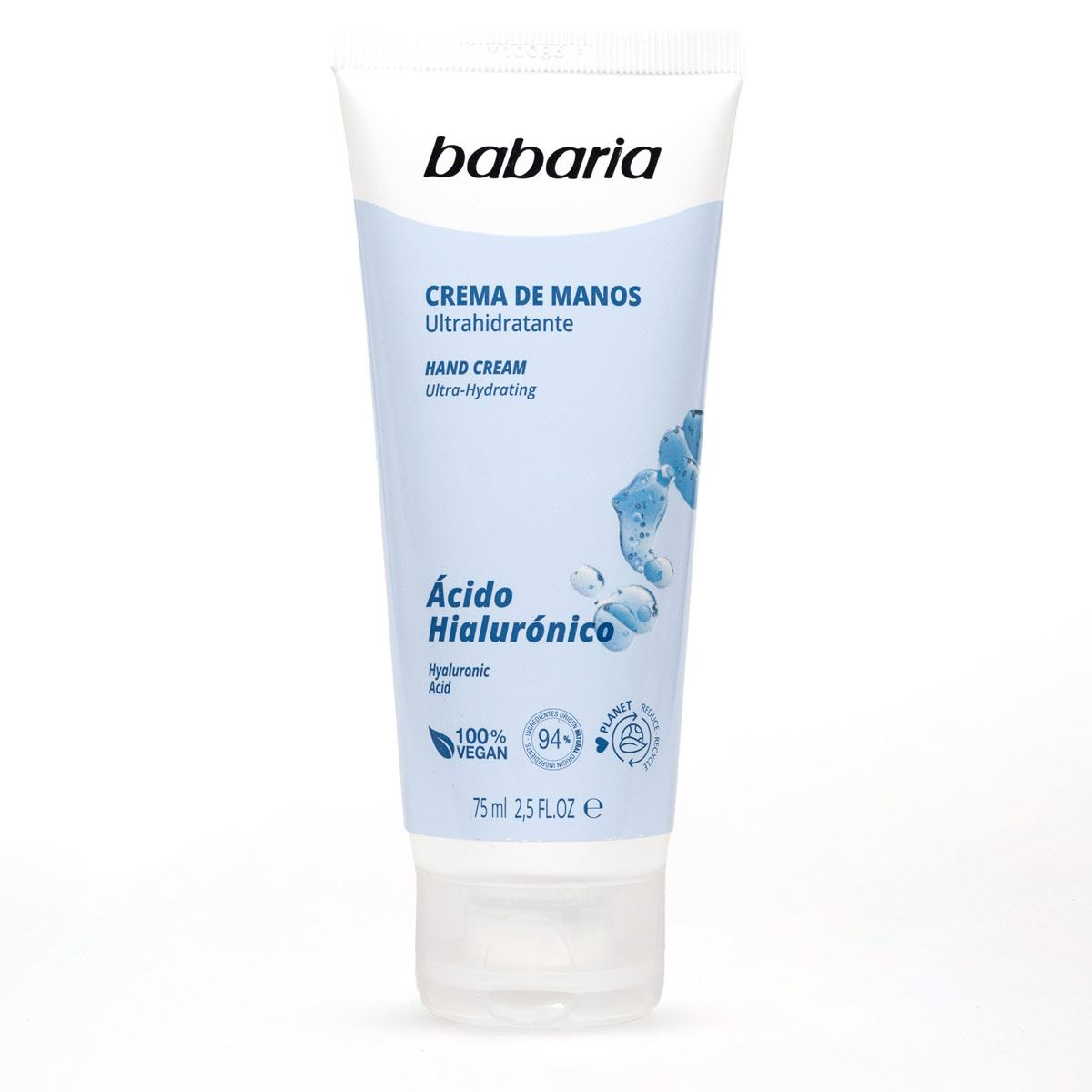 Crema De Manos &Aacute;cido Hialur&oacute;nico 75 Ml Babaria image number null