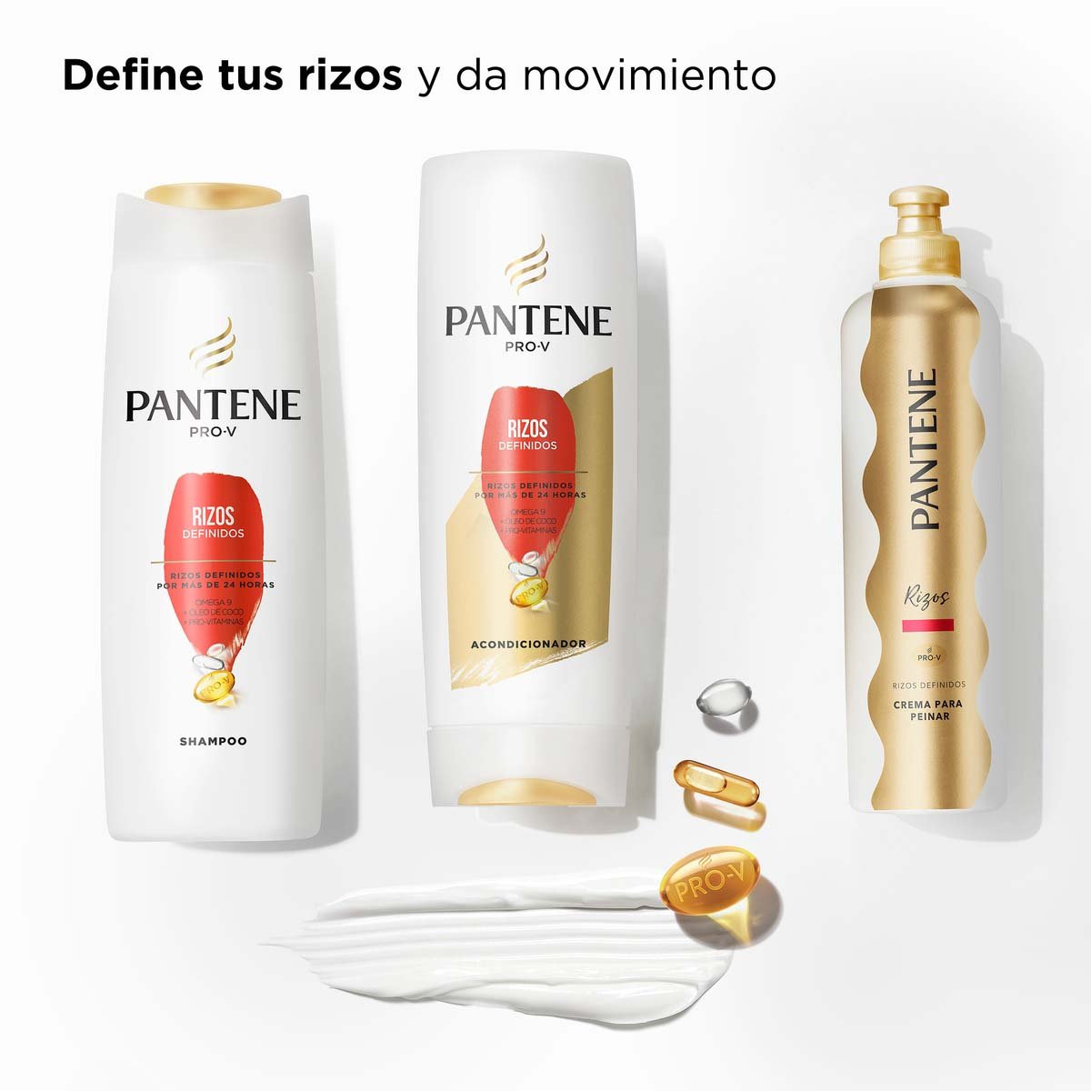 Pantene Pro-v Espuma Rizos Definidos 227g Mousse Modeladora image number null