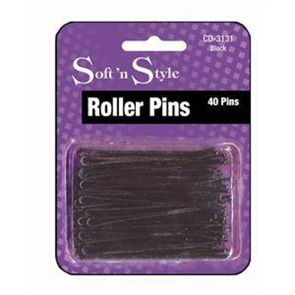 Soft N Style Pasadores Roller Pins Negro 40  3" image number null