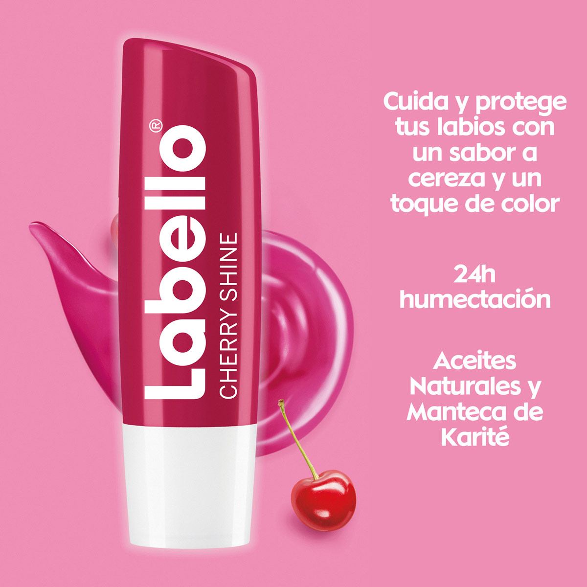 Nivea Labello B&aacute;lsamo Labial Humectante Cereza 4.5g image number null