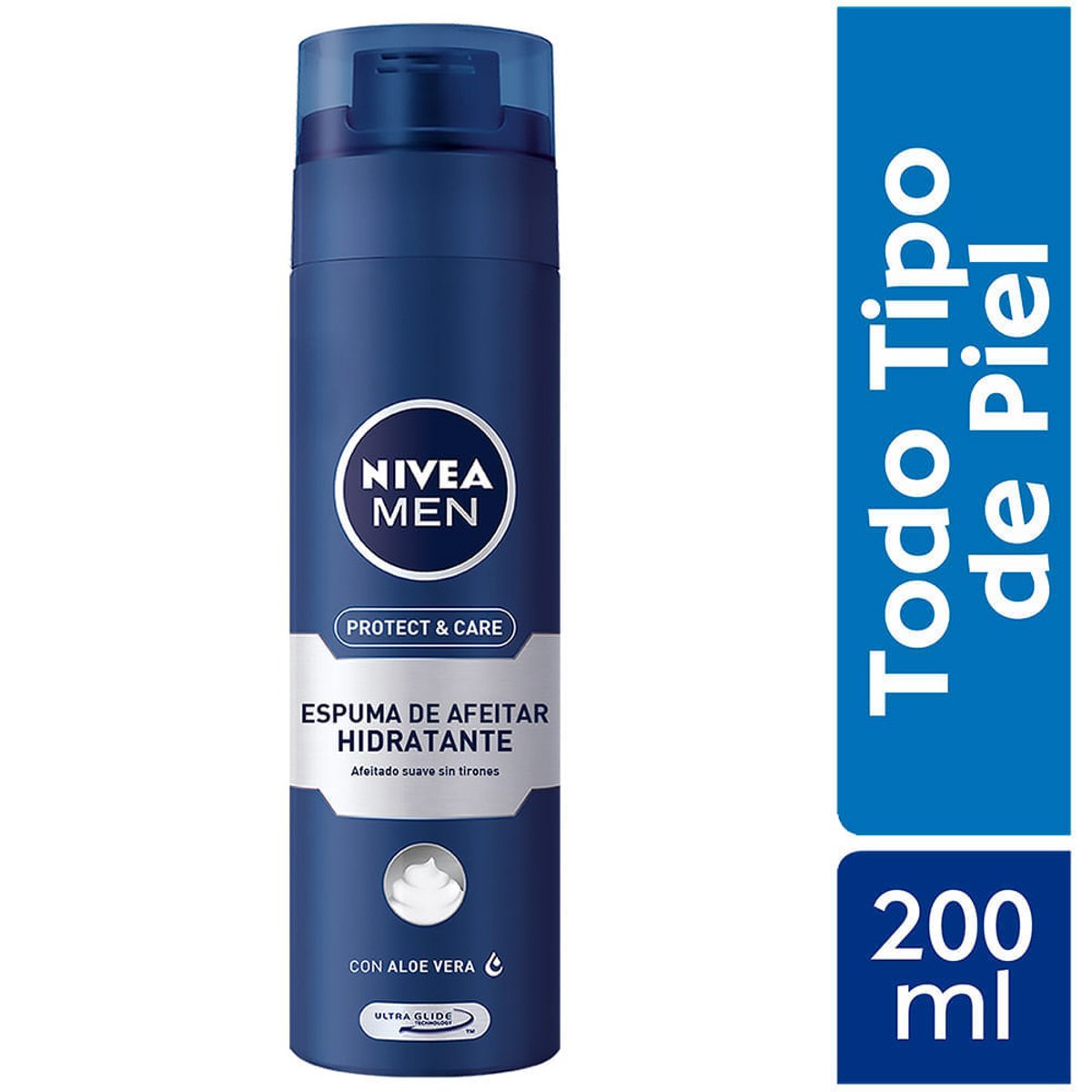 Nivea For Men Espuma De Afeitar Hidratante Protect & Care 200ml image number null