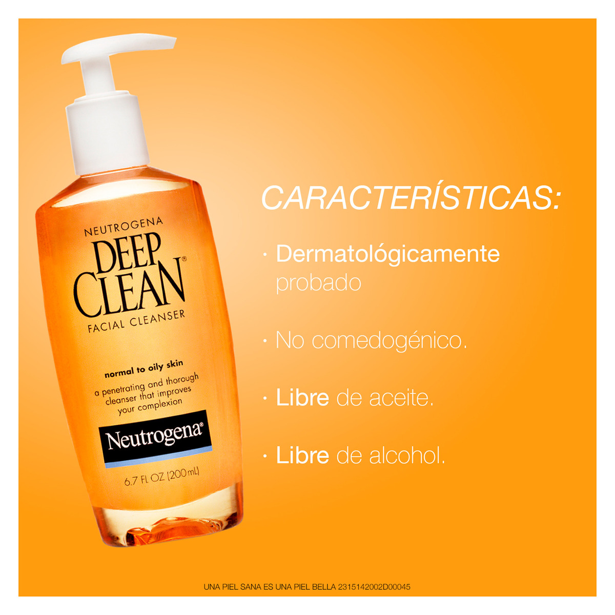 Neutrogena Gel Limpiador Facial Deep Clean 200 Ml image number null