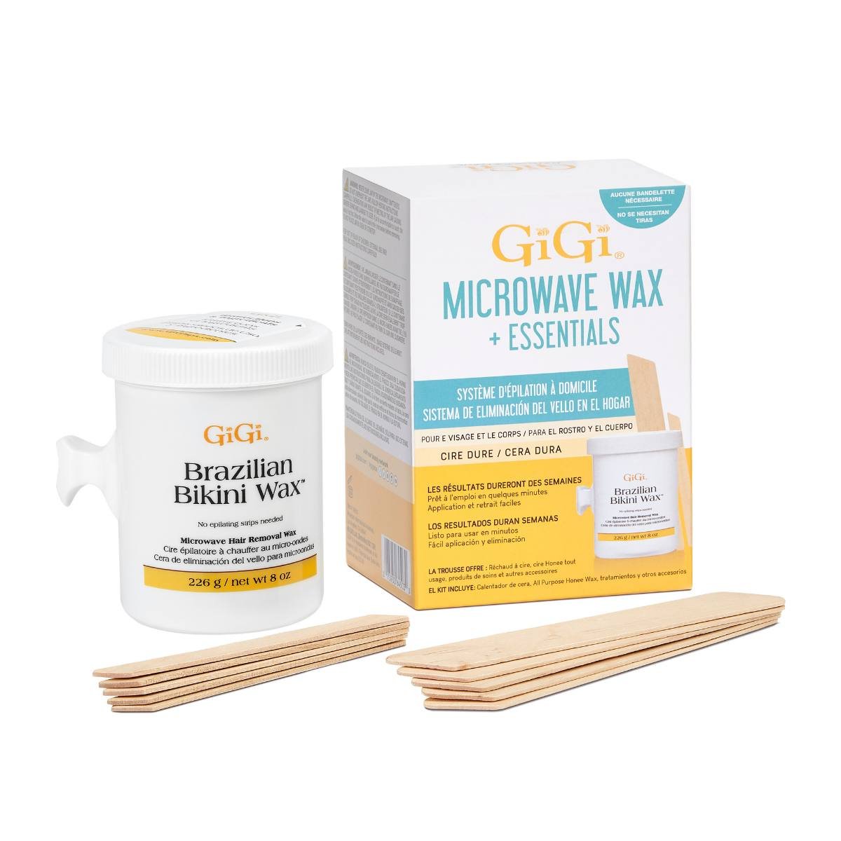 Gigi Kit Cera Microondas Sensible 226g Con Aplicadores image number null