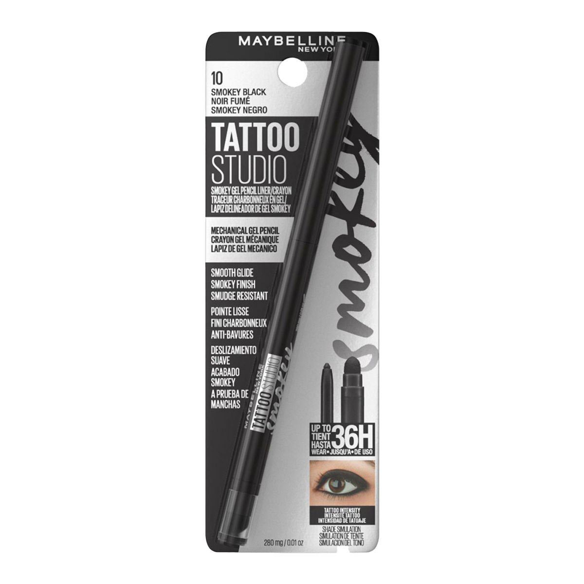 Maybelline Delineador De Ojos Tattoo Gel 36h Smokey Black image number null