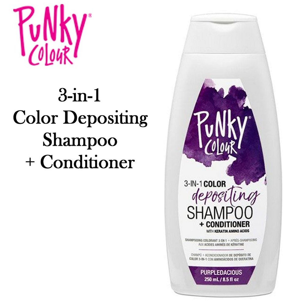 Punky Colour Shampoo Colorante 3 En 1 Lavanda 473ml image number null