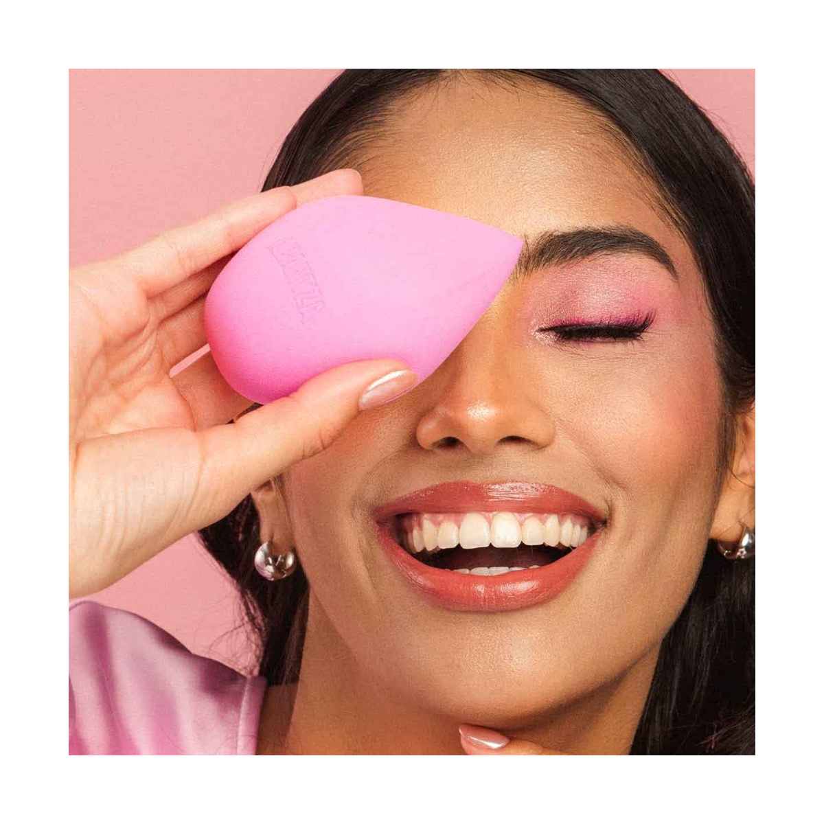 HD Blender Esponja de Maquillaje L&aacute;tex Free Rosa image number null