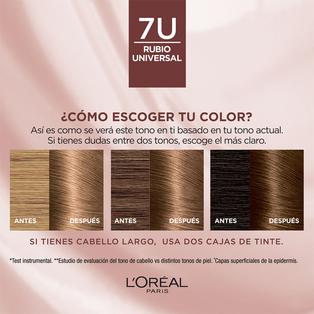 Excellence Nudes Tinte para Cabello Tono 7U Rubio Medio Universal image number null