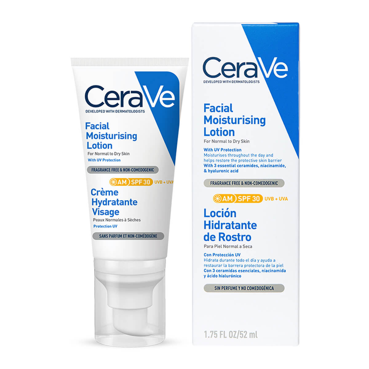 Cerave Loci&oacute;n Facial Hidratante Fps 30 Piel Seca 52ml image number null