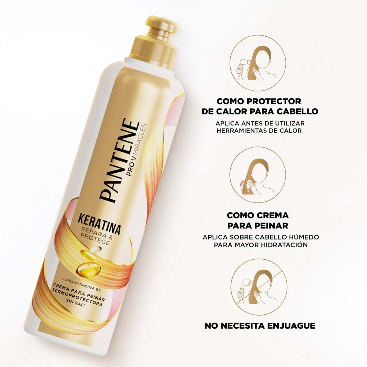 Pantene Crema Para Peinar Keratina 300ml12 Reparadora image number null
