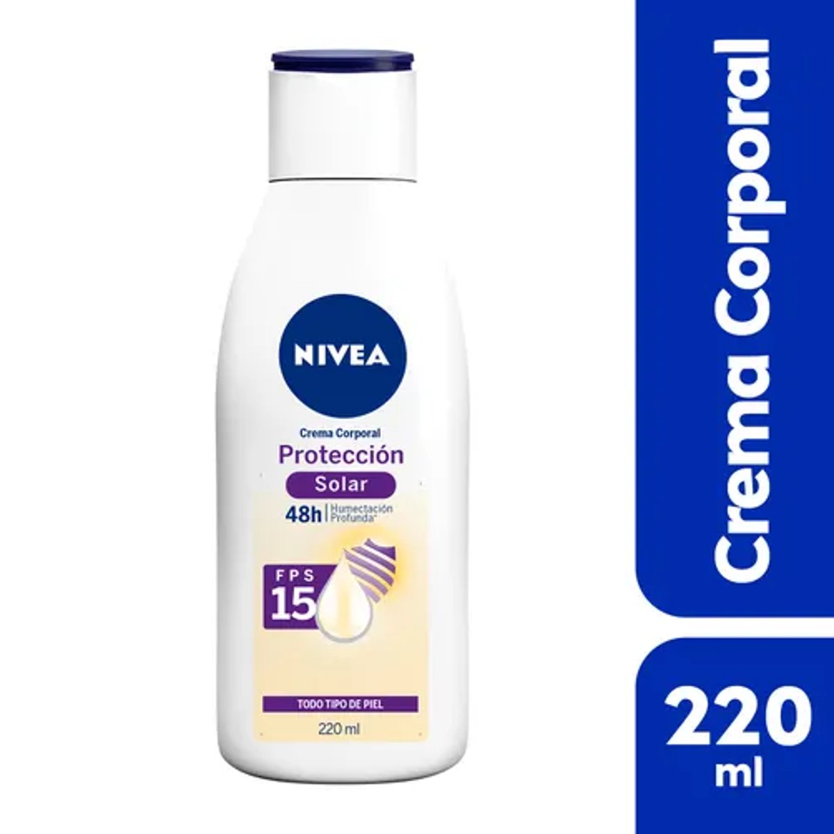 Nivea Crema Corporal Con Protecci&oacute;n Solar Fps15 Humectaci&oacute;n Profunda 220 Ml image number null