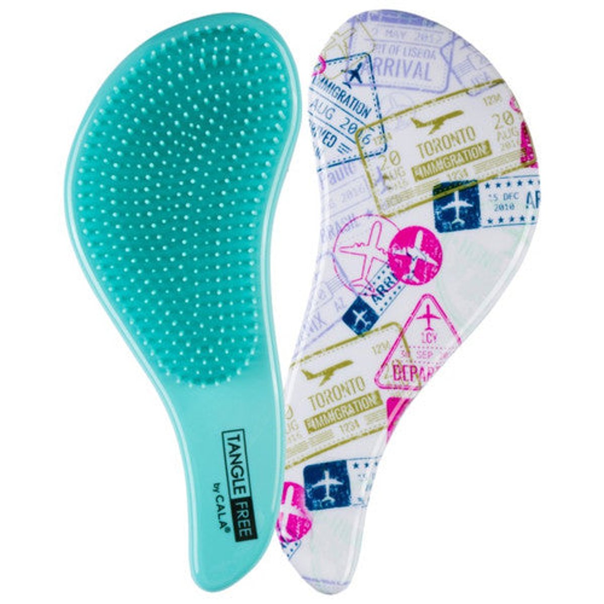 Cala Cepillo Tangle Free Hair Brush World Traveler Ergonomico image number null