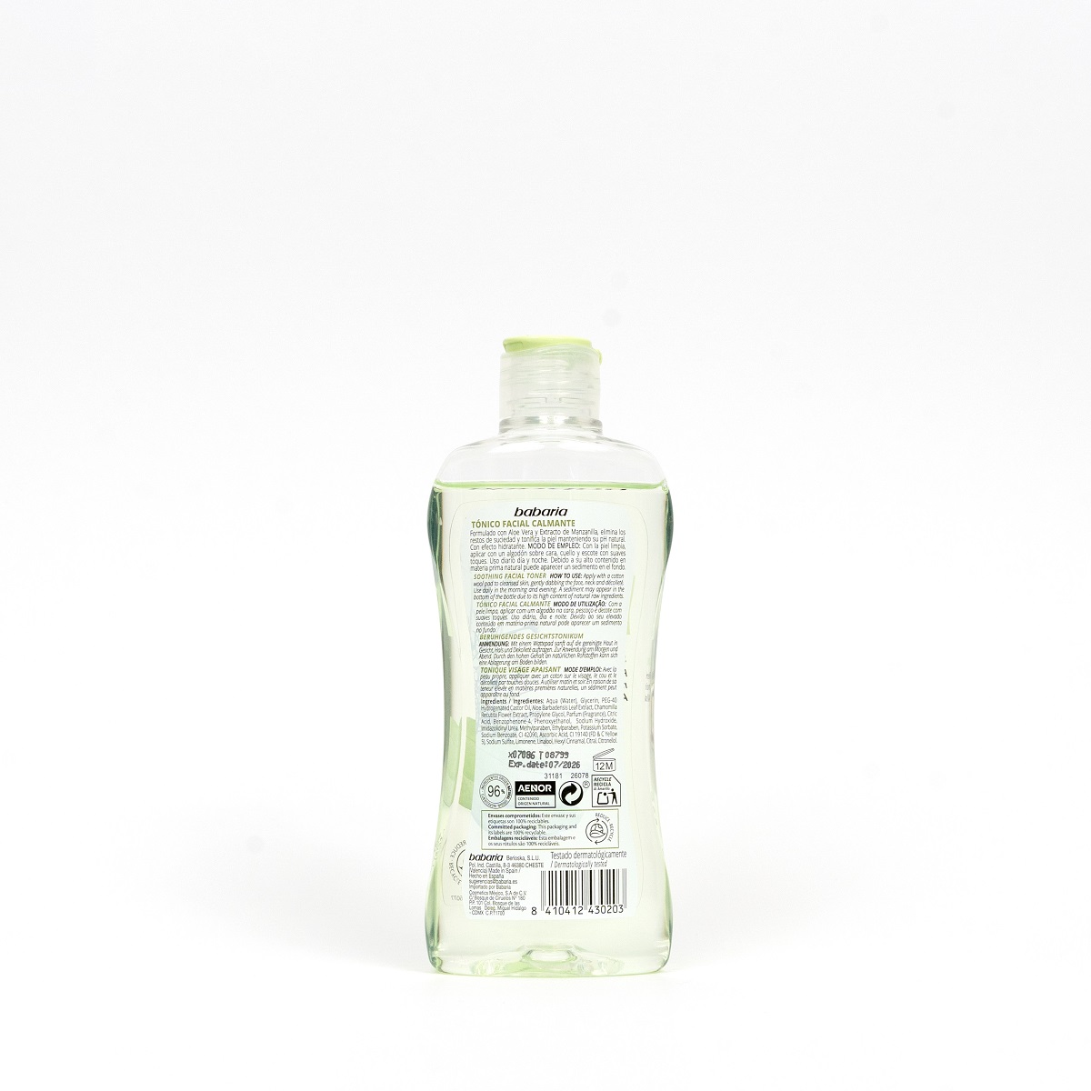 Babaria T&oacute;nico Calmante 200 Ml image number null