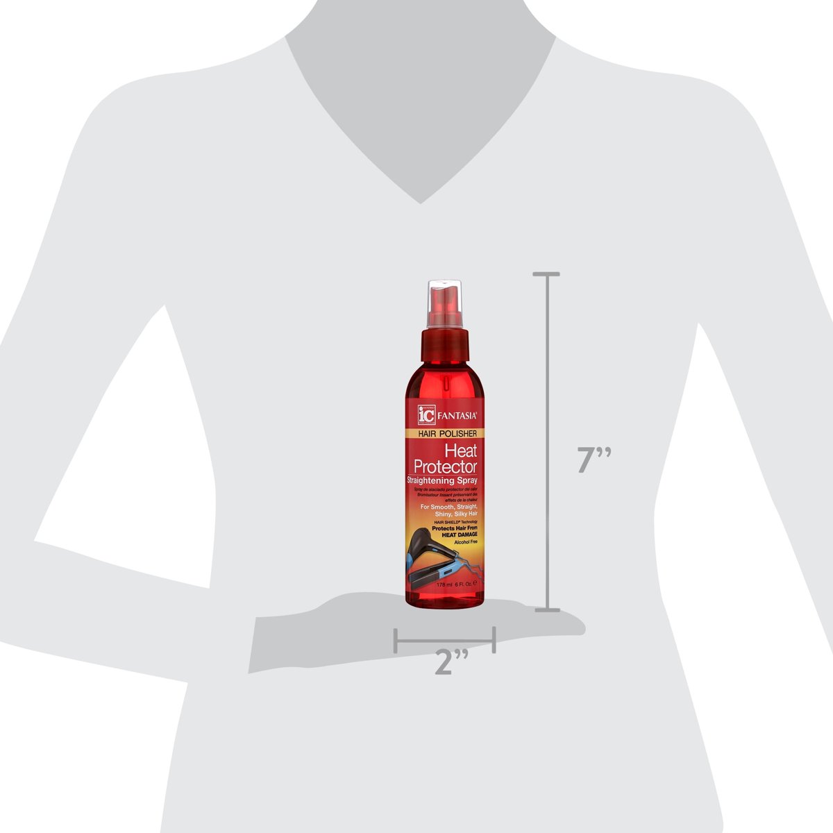 Fantasia Heat Protector Spray 178ml Protecci&oacute;n T&eacute;rmica Ligeros image number null