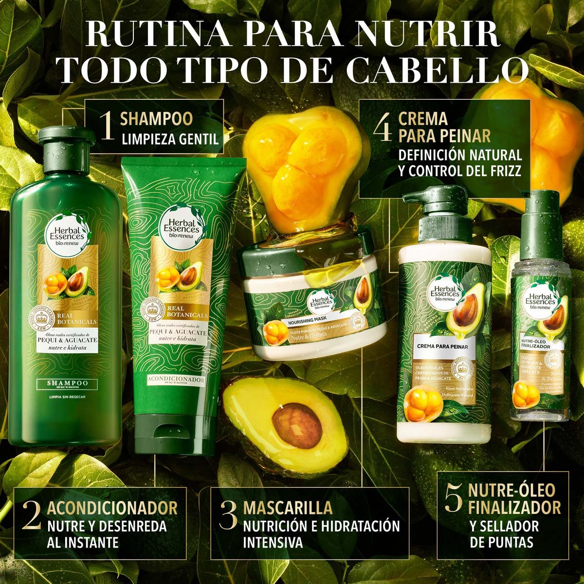 Herbal Essences Bio:renew Pequi & Aguacate Nutre E Hidrata Nourishing Mask 300 Ml image number null