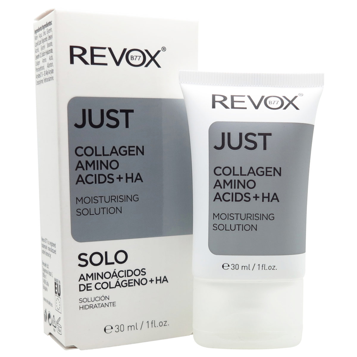 Revox B77 Just Amino&aacute;cidos De Col&aacute;geno + &Aacute;cido Hialur&oacute;nico Soluci&oacute;n Hidratante 30 Ml image number null