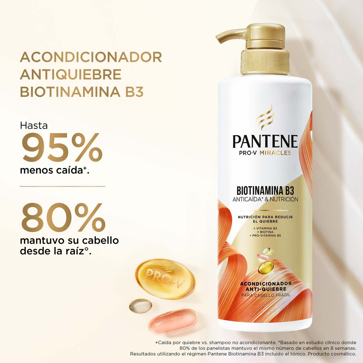 Pantene Acondicionador Antiquiebre Biotinamina B3 Para Cabello Fr&aacute;gil Y Quebradizo 510 Ml image number null