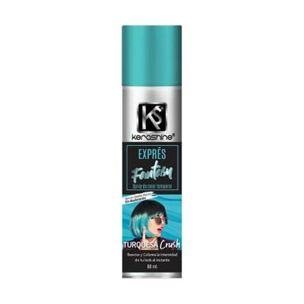 Kerashine Expr&eacute;s Fantasy Tinte Temporal Spray Rosa 80ml image number null
