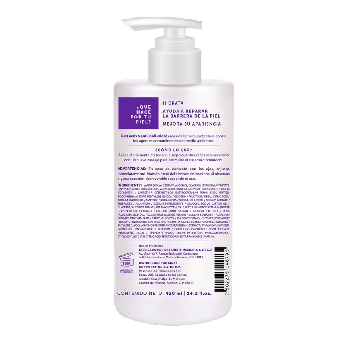Biometik Loci&oacute;n Corporal Reparaci&oacute;n Piel Seca 420ml6 image number null